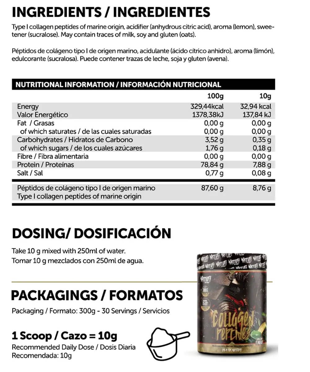 Marine Collagen Peptides - Warriors Supplements | 300g